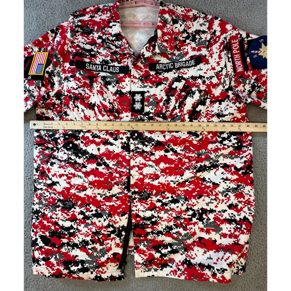 Mens Santa Digi Camo Custom Made Suit Jacket Pants Hat Suspenders - Picture 16 of 16